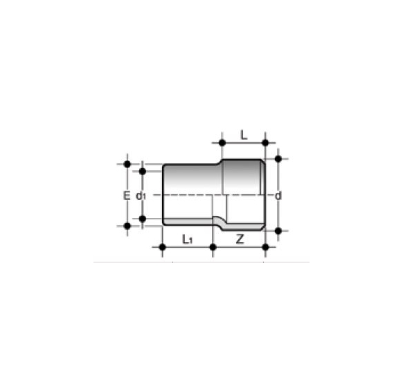 RIDUZIONE PVC RIV 160x110 